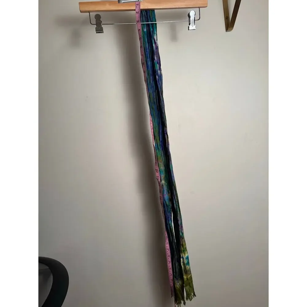 CI EXPRESS Vintage 100% Silk Watercolor European Inspired Scarf